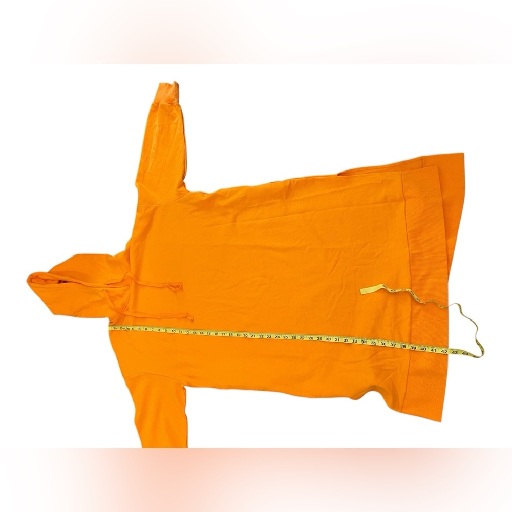 NAP Loungewear Pullover Sweatshirt Hoodie Midi Dress Orange - Picture 13 of 13